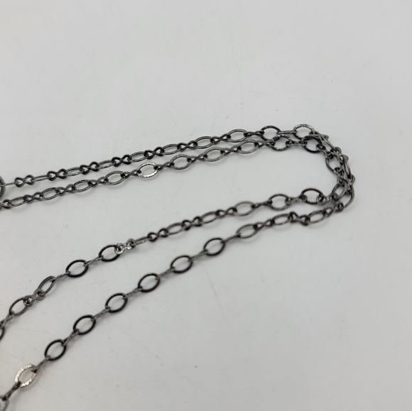 Veronica Martens Dyed Tagua Nut Necklace Purple Blue Pendant Organic Artisan - Picture 3 of 6